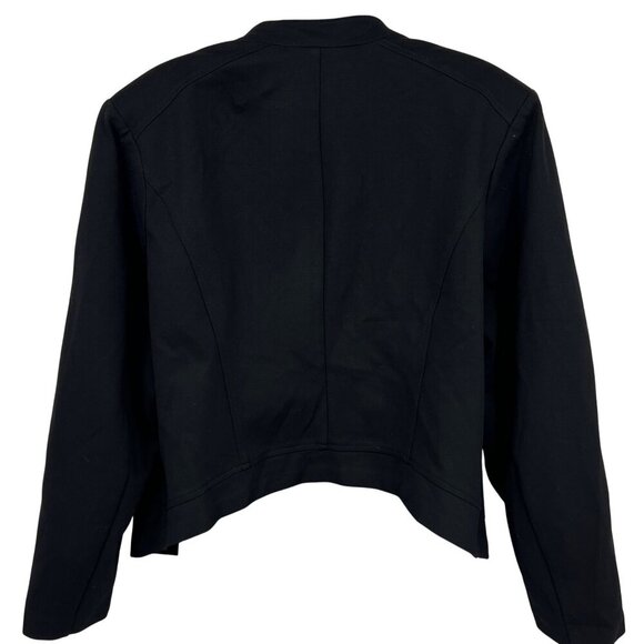 Torrid Womens Black Jacket Biker Moto Plus Size 2X Collar Long Sleeve NWT New - Picture 5 of 9